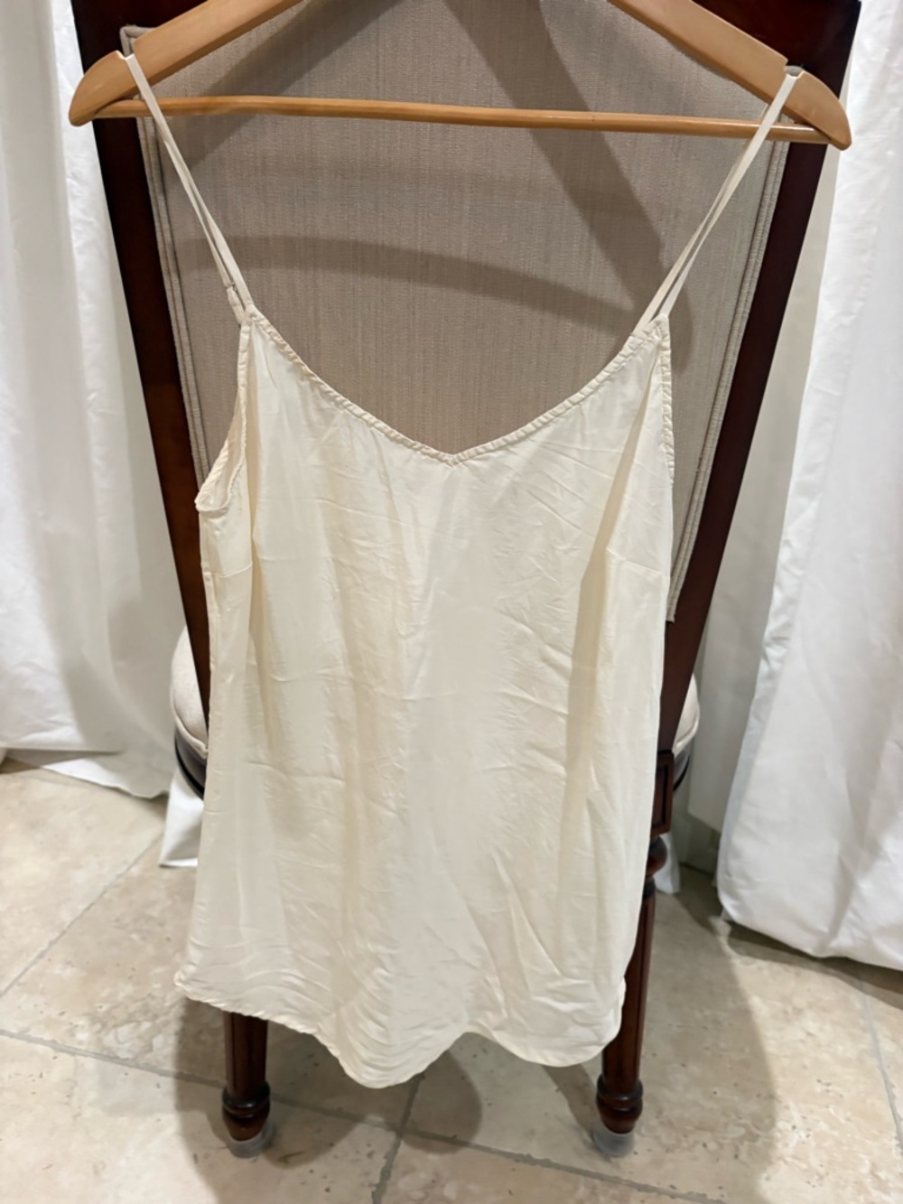 Garnet Hill 100% silk camisole